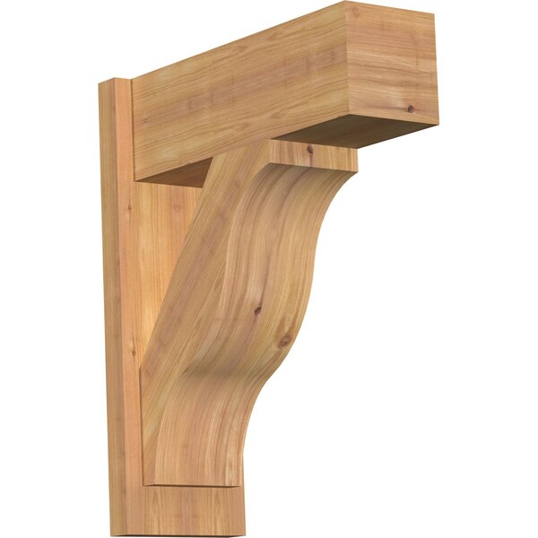 Ekena Millwork Funston Block Smooth Outlooker, Western Red Cedar, 7 1/2"W x 20"D x 24"H OUT08X20X24FST05SWR - main